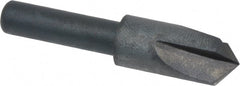 Cleveland - 3/8" Head Diam, 1/4" Shank Diam, 3 Flute 100° High Speed Steel Countersink - Apex Tool & Supply