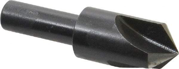 Cleveland - 5/8" Head Diam, 3/8" Shank Diam, 3 Flute 100° High Speed Steel Countersink - Oxide Finish, 2-1/4" OAL, Single End, Straight Shank, Right Hand Cut - Apex Tool & Supply