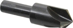 Cleveland - 5/8" Head Diam, 3/8" Shank Diam, 3 Flute 100° High Speed Steel Countersink - Oxide Finish, 2-1/4" OAL, Single End, Straight Shank, Right Hand Cut - Apex Tool & Supply