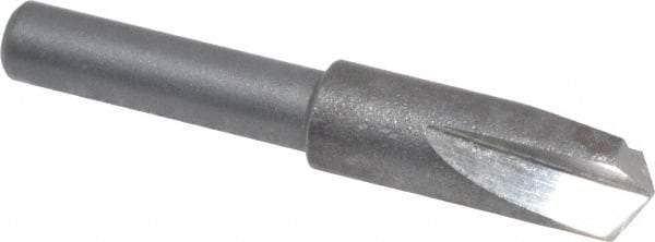 Cleveland - 1/4" Head Diam, 3/16" Shank Diam, 3 Flute 120° High Speed Steel Countersink - Oxide Finish, 1-7/16" OAL, Single End, Straight Shank, Right Hand Cut - Apex Tool & Supply