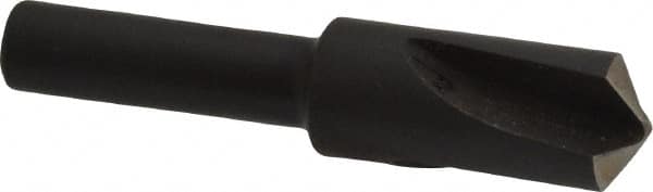 Cleveland - 3/8" Head Diam, 1/4" Shank Diam, 3 Flute 120° High Speed Steel Countersink - Apex Tool & Supply