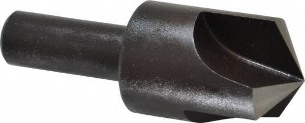 Cleveland - 1" Head Diam, 1/2" Shank Diam, 3 Flute 120° High Speed Steel Countersink - Oxide Finish, 2-3/4" OAL, Single End, Straight Shank, Right Hand Cut - Apex Tool & Supply
