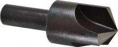 Cleveland - 1" Head Diam, 1/2" Shank Diam, 3 Flute 120° High Speed Steel Countersink - Oxide Finish, 2-3/4" OAL, Single End, Straight Shank, Right Hand Cut - Apex Tool & Supply
