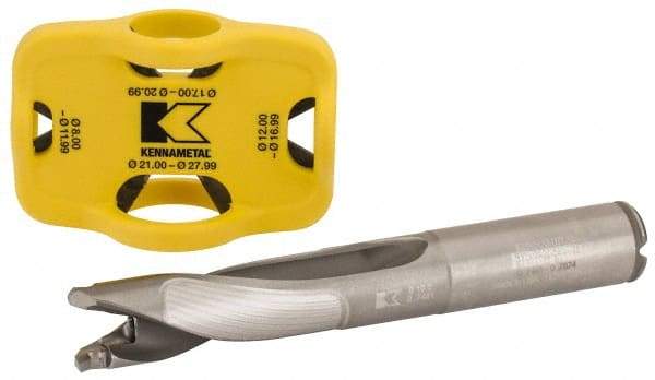 Kennametal - 19 to 19.99mm Diam, 3xD, 63.27mm Max Depth, 3/4" Shank Diam, 5-1/2" OAL, Replaceable Tip Drill - KTIP Insert, X Seat Size, KTIP Toolholder, Series KenTIP - Apex Tool & Supply