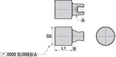 Kennametal - 1.26 Inch Nose Diameter, KM25 Tool Holder Gage Bar - 1.181 Inch Projection - Exact Industrial Supply