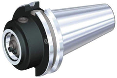 Kennametal - KM63 System Size, CAT50 Taper, Modular Tool Holding System Adapter - 59.94mm Projection, 2-3/4" Body Diam, 161.54mm OAL, Through Coolant - Exact Industrial Supply
