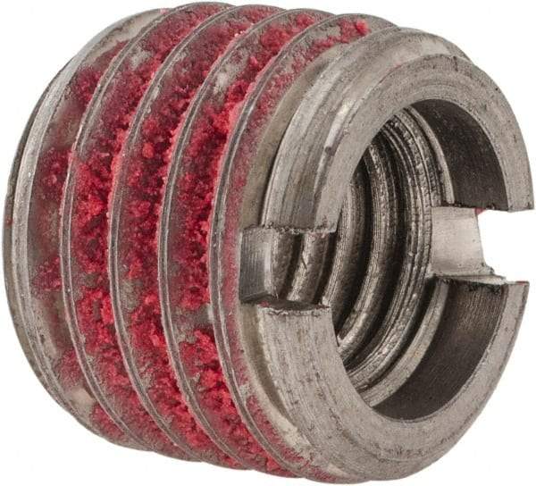 E-Z LOK - M14x2.00 Internal, 7/8-9 External, Metric Coarse, 11/16" Insert Length, Standard Wall Thread Locking Inserts - Stainless Steel, Bright Finish, Grade 303, Use Tool 500-7 - Apex Tool & Supply