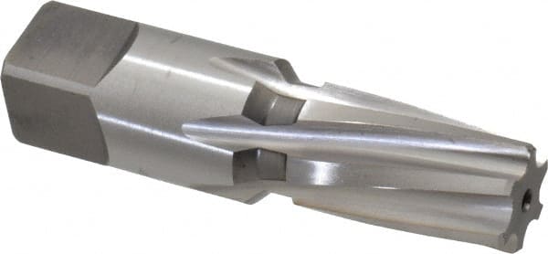 Cleveland - 3/8" Pipe, 0.606" Diam, 0.54" Small End Diam, Straight Shank, 1-1/16" Flute, Taper Pipe Reamer - Apex Tool & Supply