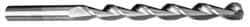 Cleveland - #26 135° Cobalt Jobber Drill - TiAlN Finish, Right Hand Cut, Parabolic Flute, Straight Shank, 3" OAL, Split Point - Apex Tool & Supply