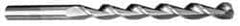 Cleveland - #34 135° Cobalt Jobber Drill - TiAlN Finish, Right Hand Cut, Parabolic Flute, Straight Shank, 2-5/8" OAL, Split Point - Apex Tool & Supply