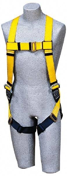 DBI/SALA - 420 Lb Capacity, Size Universal, Full Body Construction Safety Harness - Polyester Webbing, Side D-Ring, Pass-Thru Leg Strap, Pass-Thru Chest Strap - Apex Tool & Supply