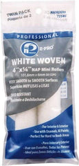 Premier Paint Roller - 1/4" Nap, 4" Wide Paint Mini Roller Covers - Smooth Texture, Woven - Apex Tool & Supply