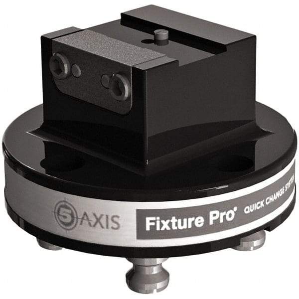 Jergens - 130mm Jaw Width, Dovetail Vise - For Use with 4 & 5 Axis Workholding Systems - Apex Tool & Supply