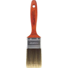 Wooster Brush - 2" Flat Nylon/Polyester Varnish Brush - 2-11/16" Bristle Length, 5-1/2" Wood Beavertail Handle - Apex Tool & Supply