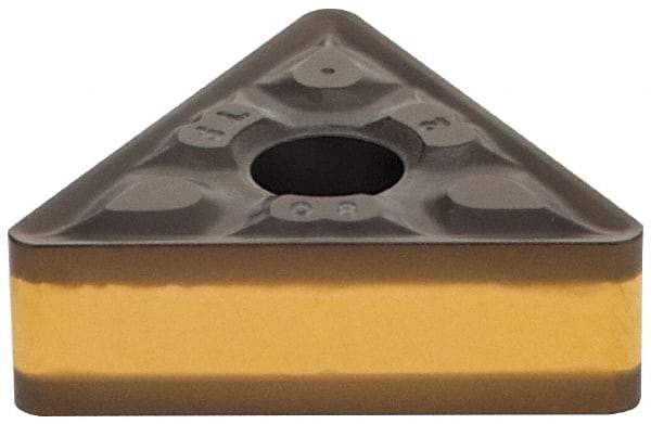 Iscar - TNMG332 TF Grade IC8150 Carbide Turning Insert - TiCN/Al2O3 Finish, 60° Triangle, 3/8" Inscr Circle, 3/16" Thick, 1/32" Corner Radius - Apex Tool & Supply