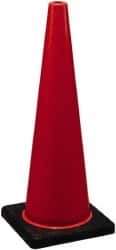 PRO-SAFE - 36" High, Orange Traffic Cone with Base - 15" Base Width, 10 Lb, PVC - Apex Tool & Supply