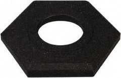 PRO-SAFE - 14" Wide x 4" High Rubber Trim Line Channelizer Base - 16 Lb, Black - Apex Tool & Supply