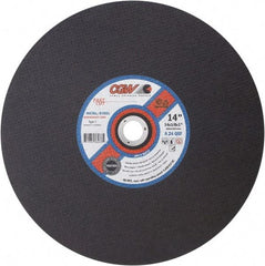 Camel Grinding Wheels - 20" 24 Grit Aluminum Oxide Cutoff Wheel - 5/32" Thick, 1" Arbor, 3,100 Max RPM - Apex Tool & Supply