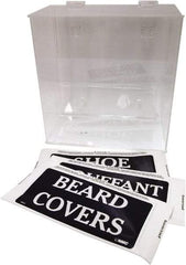 NMC - Table and Wall Mount Bouffant Cap Beard Cover and Shoe Cover Dispenser - 11-3/4 Inch Wide x 6 Inch Deep x 12 Inch High, Clear - Apex Tool & Supply