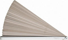 Proto - 25 Piece, 0.0015 to 0.04" Thick, Parallel Feeler Gage Set - 12" Leaf Length, 1/2" Wide, Steel - Apex Tool & Supply