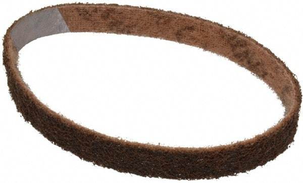3M - 3/4" Wide x 18" OAL, Aluminum Oxide Abrasive Belt - Aluminum Oxide, Coarse, Nonwoven, Series SC-BS - Apex Tool & Supply