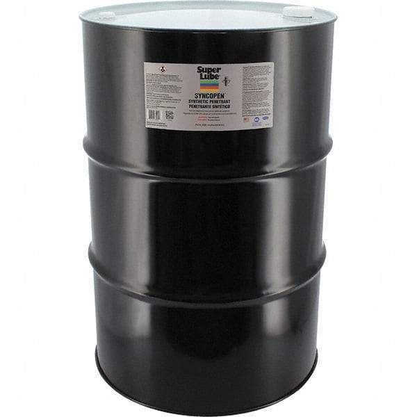 Synco Chemical - 55 Gal Drum Synthetic Penetrant - Translucent Brown, -10°F to 180°F, Food Grade - Apex Tool & Supply