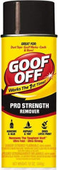 Goof Off - Adhesive, Graffiti & Rust Removers Type: Adhesive Remover Removes/Dissolves: Caulk Residue; Chewing Gum; Crayon; Glue; Marker; Paint; Pen; Scuff Marks; Tar; Stickers; Tree Sap - Apex Tool & Supply