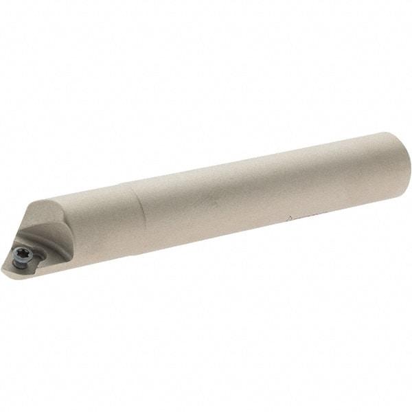 Iscar - 45° Lead Angle, 14.1mm Max Cut Diam, 6mm Min Cut Diam, 4mm Max Depth of Cut, Indexable Chamfer and Angle End Mill - 1 Insert, X/Q/SOMT 06 Insert Style, 80mm Overall Length, Straight Shank - Apex Tool & Supply