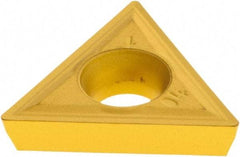 Iscar - TPMT321 Grade IC9150 Carbide Turning Insert - TiCN/Al2O3/TiN Finish, 60° Triangle, 3/8" Inscr Circle, 1/8" Thick, 1/64" Corner Radius - Apex Tool & Supply
