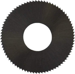 Controx - 1" Diam x 0.008" Blade Thickness x 3/8" Arbor Hole Diam, 80 Tooth Slitting and Slotting Saw - Arbor Connection, Right Hand, Uncoated, High Speed Steel, Concave Ground - Apex Tool & Supply