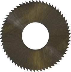 Controx - 1" Diam x 0.014" Blade Thickness x 3/8" Arbor Hole Diam, 64 Tooth Slitting and Slotting Saw - Arbor Connection, Right Hand, Uncoated, High Speed Steel, Concave Ground - Apex Tool & Supply