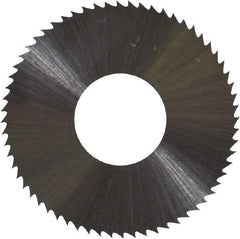 Controx - 1" Diam x 0.018" Blade Thickness x 3/8" Arbor Hole Diam, 64 Tooth Slitting and Slotting Saw - Arbor Connection, Right Hand, Uncoated, High Speed Steel, Concave Ground - Apex Tool & Supply
