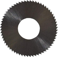 Controx - 1" Diam x 0.02" Blade Thickness x 3/8" Arbor Hole Diam, 64 Tooth Slitting and Slotting Saw - Arbor Connection, Right Hand, Uncoated, High Speed Steel, Concave Ground - Apex Tool & Supply