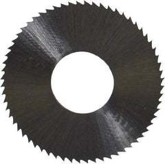 Controx - 1" Diam x 0.025" Blade Thickness x 3/8" Arbor Hole Diam, 64 Tooth Slitting & Slotting Saw - Arbor Connection, Right Hand, Uncoated, M2 High Speed Steel, Concave Ground - Apex Tool & Supply