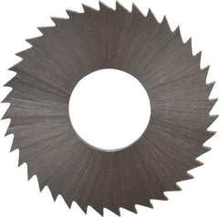 Controx - 1" Diam x 1/16" Blade Thickness x 3/8" Arbor Hole Diam, 40 Tooth Slitting and Slotting Saw - Arbor Connection, Right Hand, Uncoated, Cobalt, Concave Ground, Contains Keyway - Apex Tool & Supply