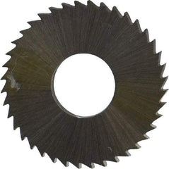 Controx - 1" Diam x 0.0938" Blade Thickness x 3/8" Arbor Hole Diam, 40 Tooth Slitting and Slotting Saw - Arbor Connection, Right Hand, Uncoated, Cobalt, Concave Ground, Contains Keyway - Apex Tool & Supply