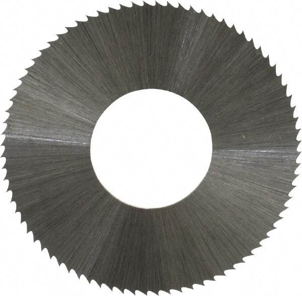 Controx - 1-1/4" Diam x 0.014" Blade Thickness x 1/2" Arbor Hole Diam, 80 Tooth Slitting and Slotting Saw - Arbor Connection, Right Hand, Uncoated, High Speed Steel, Concave Ground - Apex Tool & Supply