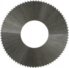 Controx - 1-1/4" Diam x 0.014" Blade Thickness x 1/2" Arbor Hole Diam, 80 Tooth Slitting and Slotting Saw - Arbor Connection, Right Hand, Uncoated, High Speed Steel, Concave Ground - Apex Tool & Supply