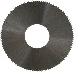 Controx - 1-1/2" Diam x 0.012" Blade Thickness x 1/2" Arbor Hole Diam, 110 Tooth Slitting and Slotting Saw - Arbor Connection, Right Hand, Uncoated, High Speed Steel, Concave Ground - Apex Tool & Supply