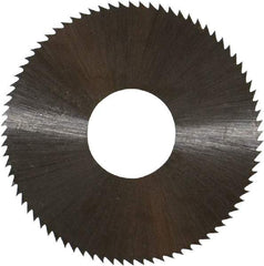 Controx - 1-1/2" Diam x 0.014" Blade Thickness x 1/2" Arbor Hole Diam, 80 Tooth Slitting and Slotting Saw - Arbor Connection, Right Hand, Uncoated, High Speed Steel, Concave Ground - Apex Tool & Supply