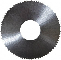 Controx - 1-1/2" Diam x 0.02" Blade Thickness x 1/2" Arbor Hole Diam, 80 Tooth Slitting and Slotting Saw - Arbor Connection, Right Hand, Uncoated, High Speed Steel, Concave Ground - Apex Tool & Supply