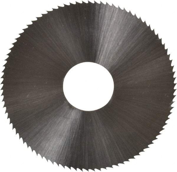 Controx - 1-3/4" Diam x 0.025" Blade Thickness x 1/2" Arbor Hole Diam, 90 Tooth Slitting & Slotting Saw - Arbor Connection, Right Hand, Uncoated, M2 High Speed Steel, Concave Ground - Apex Tool & Supply