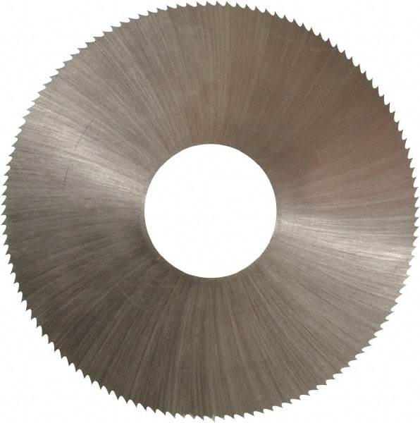 Controx - 2" Diam x 0.014" Blade Thickness x 5/8" Arbor Hole Diam, 132 Tooth Slitting and Slotting Saw - Arbor Connection, Right Hand, Uncoated, High Speed Steel, Concave Ground - Apex Tool & Supply