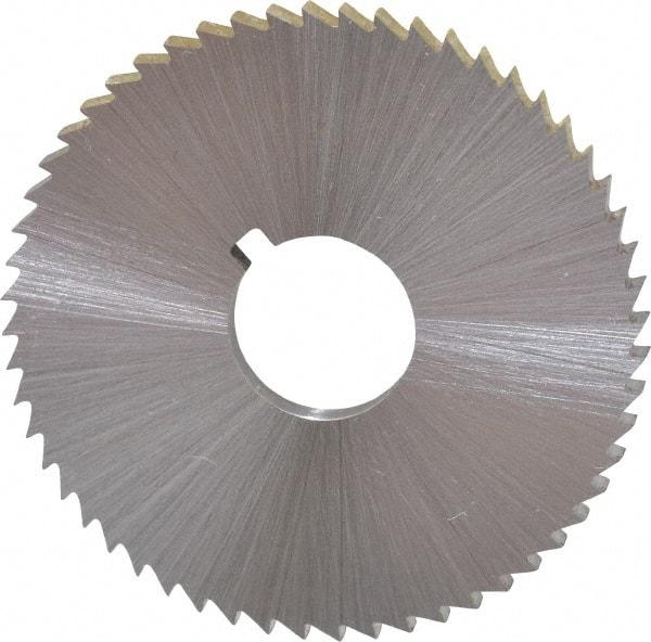 Controx - 2" Diam x 0.0156" Blade Thickness x 5/8" Arbor Hole Diam, 132 Tooth Slitting and Slotting Saw - Arbor Connection, Right Hand, Uncoated, High Speed Steel, Concave Ground - Apex Tool & Supply