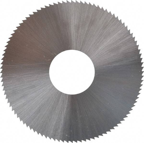 Controx - 2" Diam x 0.018" Blade Thickness x 5/8" Arbor Hole Diam, 100 Tooth Slitting and Slotting Saw - Arbor Connection, Right Hand, Uncoated, High Speed Steel, Concave Ground - Apex Tool & Supply