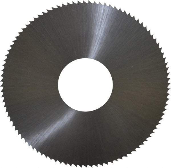 Controx - 2" Diam x 0.02" Blade Thickness x 5/8" Arbor Hole Diam, 100 Tooth Slitting and Slotting Saw - Arbor Connection, Right Hand, Uncoated, High Speed Steel, Concave Ground - Apex Tool & Supply