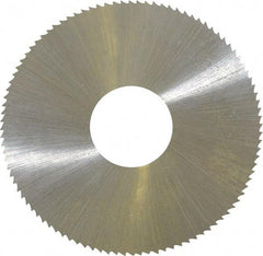 Controx - 2" Diam x 0.025" Blade Thickness x 5/8" Arbor Hole Diam, 100 Tooth Slitting & Slotting Saw - Arbor Connection, Right Hand, Uncoated, M2 High Speed Steel, Concave Ground - Apex Tool & Supply