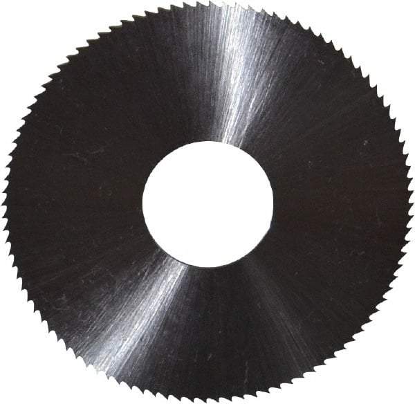 Controx - 2" Diam x 0.0313" Blade Thickness x 5/8" Arbor Hole Diam, 100 Tooth Slitting & Slotting Saw - Arbor Connection, Right Hand, Uncoated, M2 High Speed Steel, Concave Ground - Apex Tool & Supply