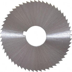 Controx - 2" Diam x 0.04" Blade Thickness x 5/8" Arbor Hole Diam, 100 Tooth Slitting and Slotting Saw - Arbor Connection, Right Hand, Uncoated, Cobalt, Concave Ground, Contains Keyway - Apex Tool & Supply