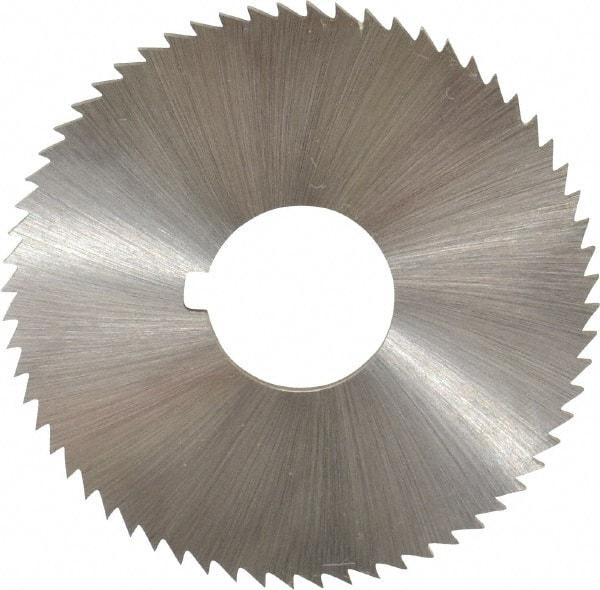 Controx - 2" Diam x 1/16" Blade Thickness x 5/8" Arbor Hole Diam, 64 Tooth Slitting and Slotting Saw - Arbor Connection, Right Hand, Uncoated, Cobalt, Concave Ground, Contains Keyway - Apex Tool & Supply